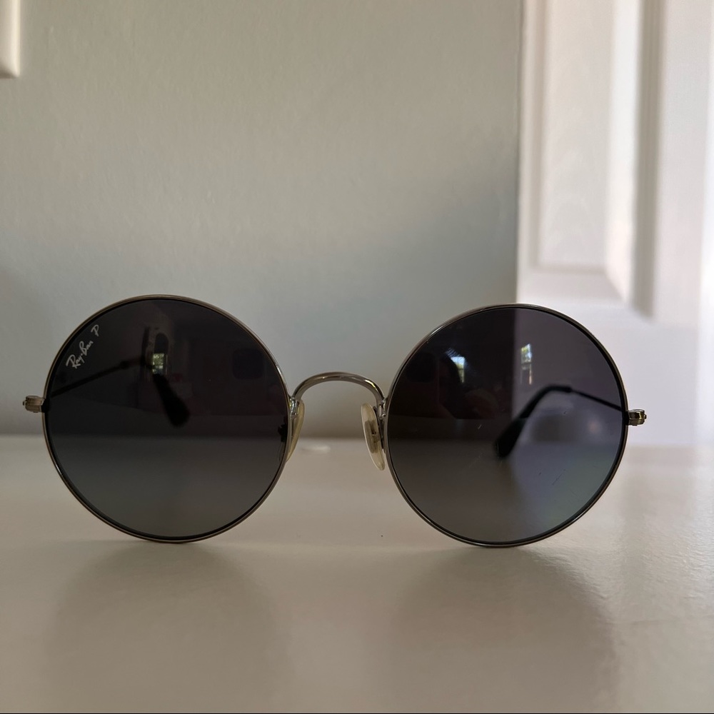 RayBan Polarized Oversized Circle Sunglasses